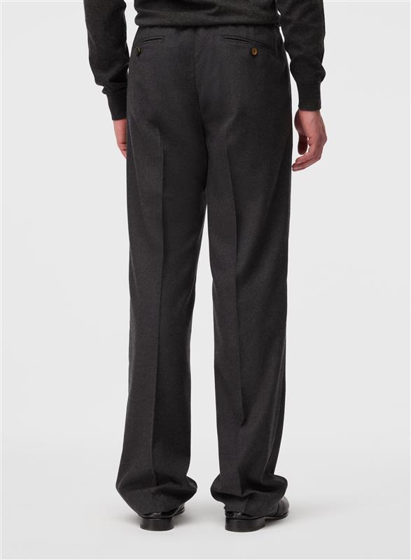 Retori Relaxed Pants Anthracite - Ready To Wear - Luxury Trousers for Men - Back Model