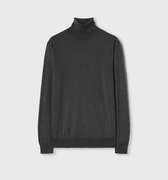 Retori Side Argyle Detail Turtleneck Anthracite - Knitwear - Luxury Sweaters for Men and Women