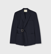 Retori Denim Belt Jacket Navy - Ready To Wear - Luxury Coats & Jackets for Women