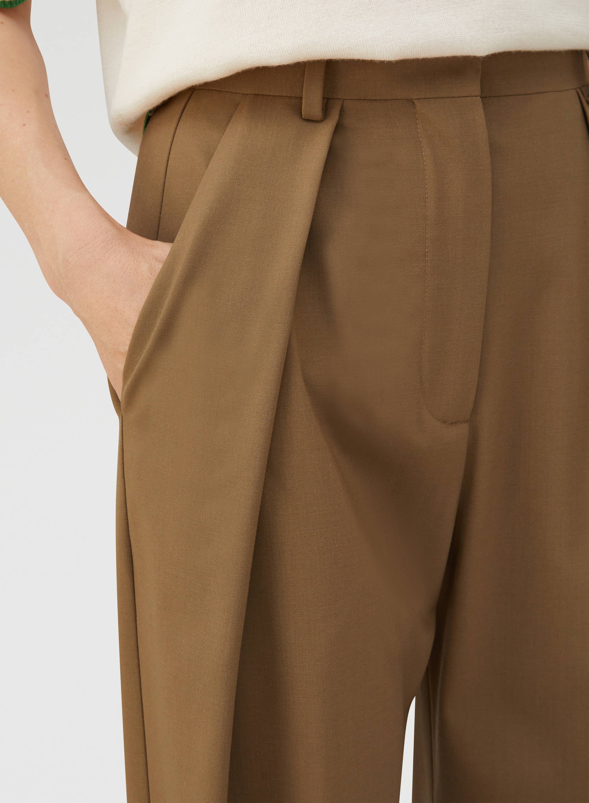 Retori Sartorial Pants Dark Camel - Ready To Wear - Luxury Pants for Women