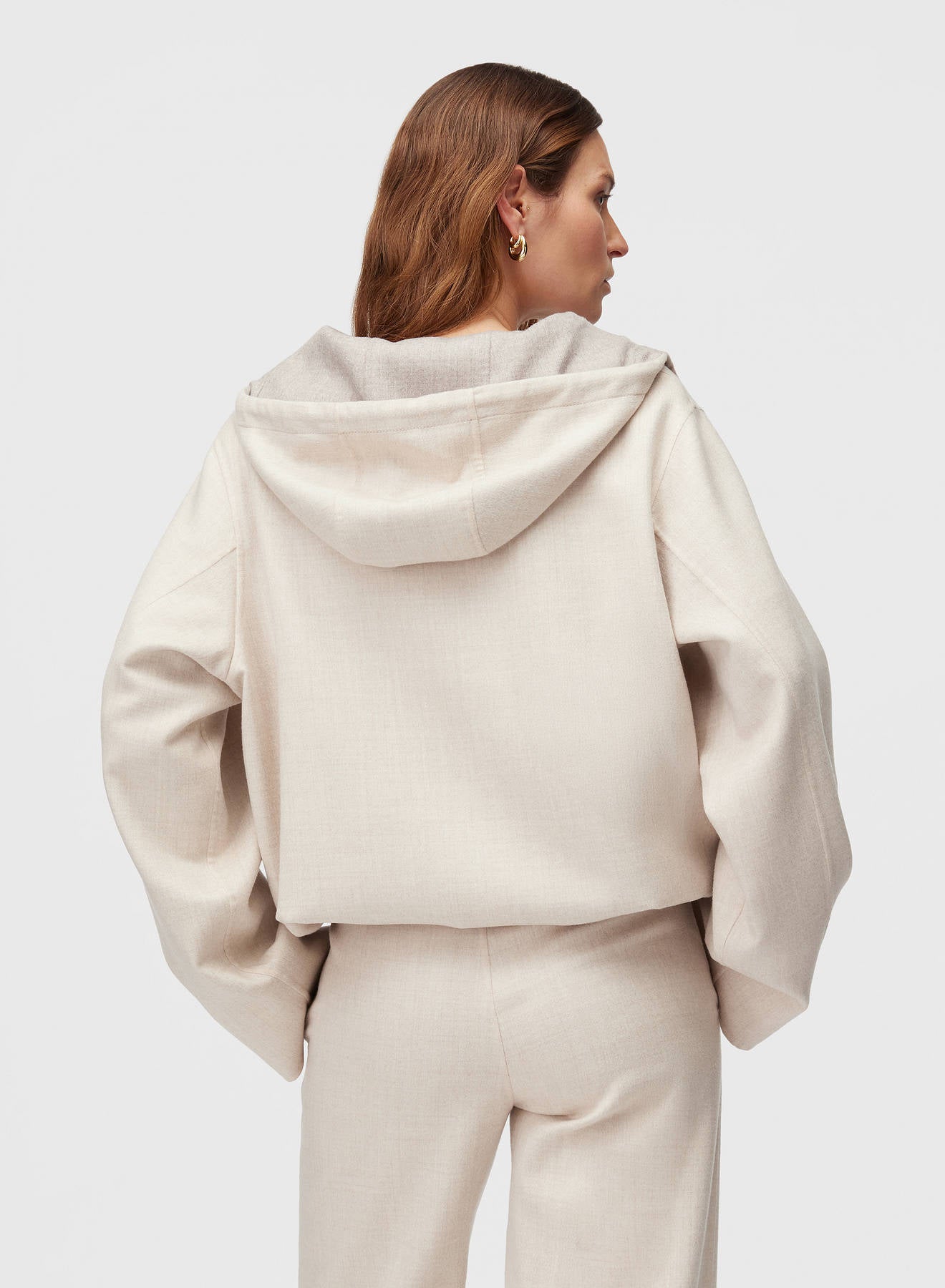 Retori Double Anorak Ivory And Natural - Ready To Wear - Luxury Parkas for Women - Back