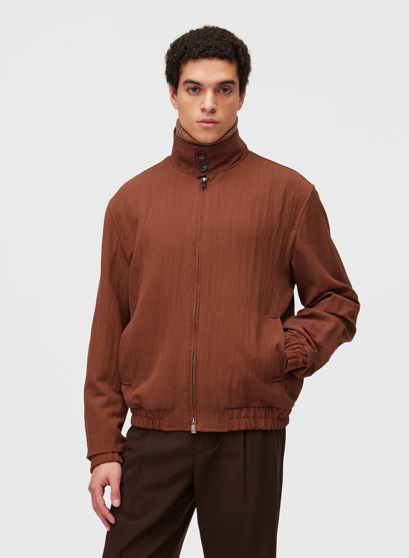 Retori Packable Bomber Clay - Ready To Wear - Luxury Bomber Jackets for Men and Women - Front Man
