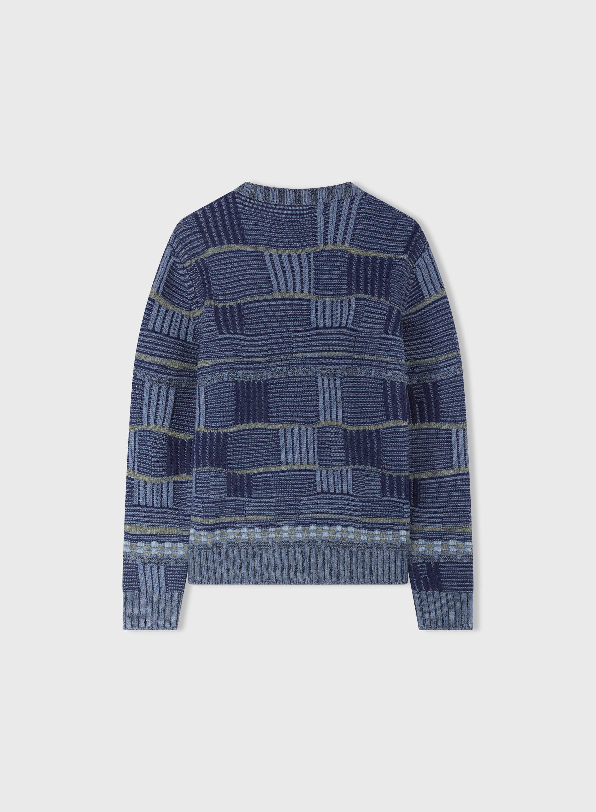 Retori Opposites Dance Crewneck Navy And Grey - Ready To Wear - Luxury Sweaters for Men