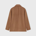 Retori Cardi Blazer With Needle Pin Detail Camel And Amaranto - Ready To Wear - Luxury Coats & Jackets for Women - Back