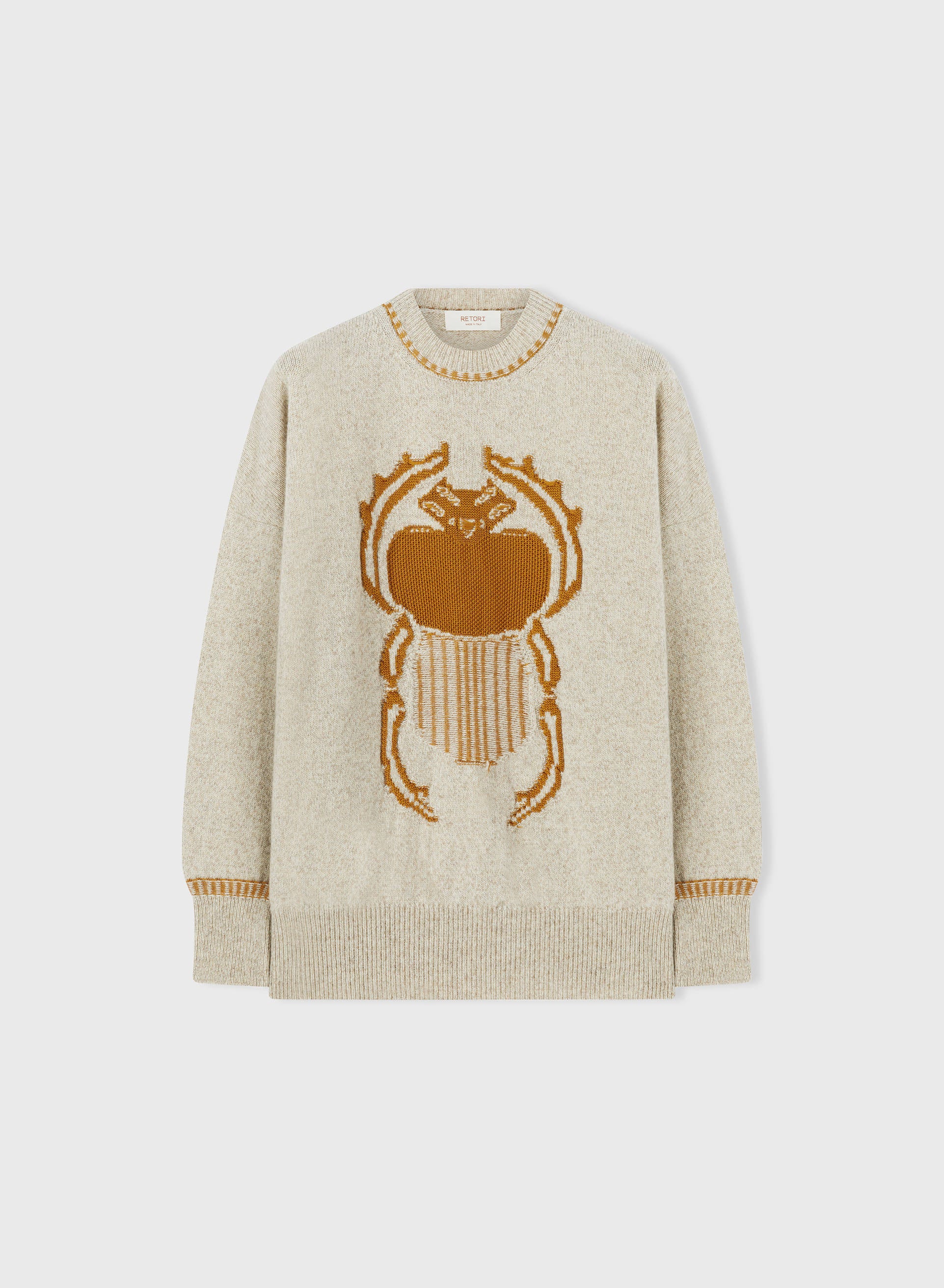 Retori Resilient Crewneck Natural And Bronze - Ready To Wear - Luxury Sweaters for Women