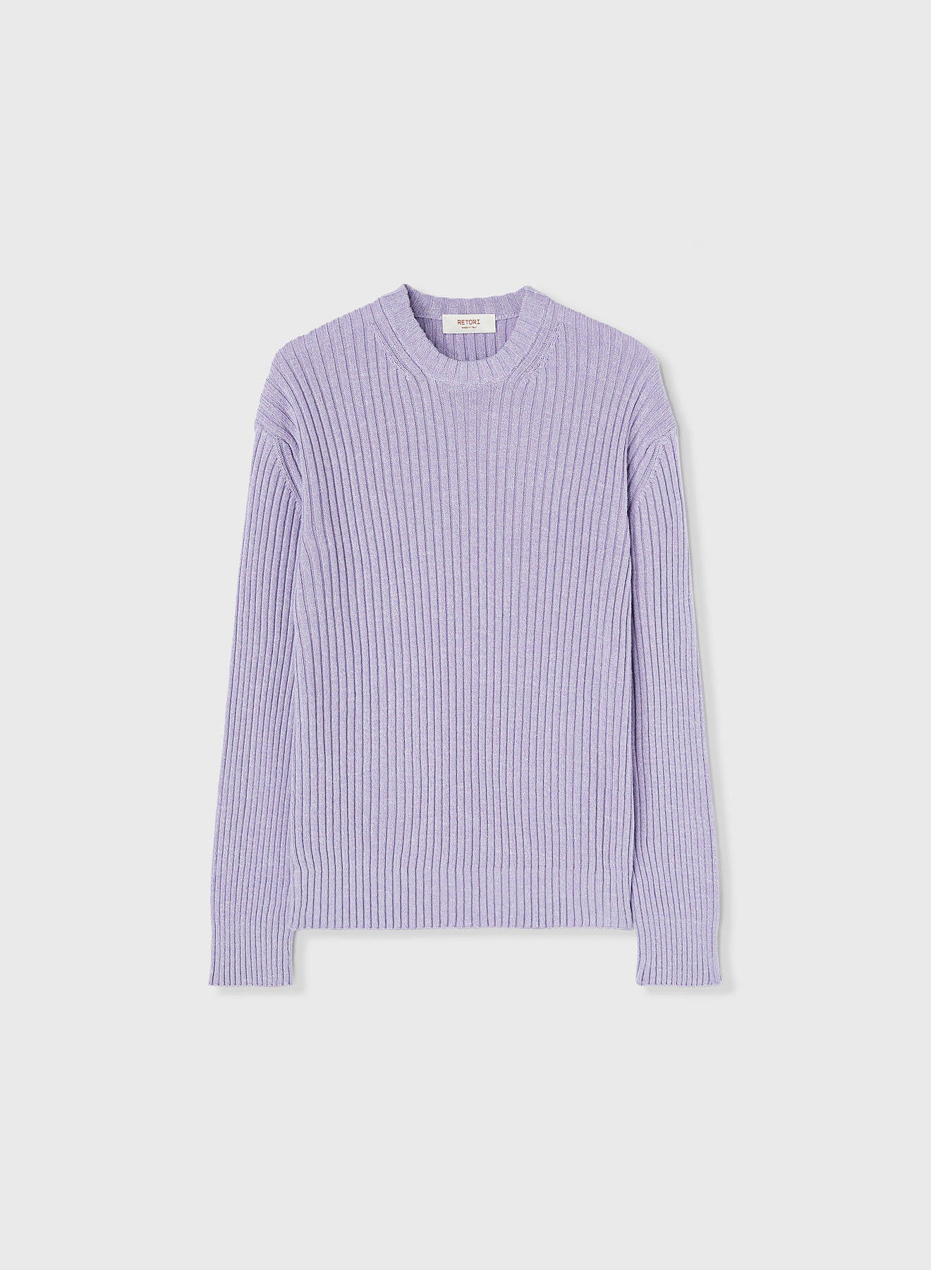 Retori Ribbed Crewneck Iris - Knitwear - Luxury Sweaters for Men and Women