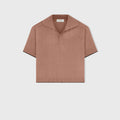 Retori Relaxed Polo Mauve - Ready To Wear - Luxury Polos for Women