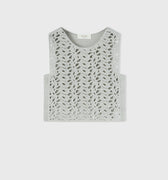 Retori Iconic Knot Cropped Top Silver - Ready To Wear - Luxury Crop Tops for Women