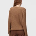 Retori Ribbed Crewneck Clay - Knitwear - Luxury Sweaters for Men and Women - Back Woman