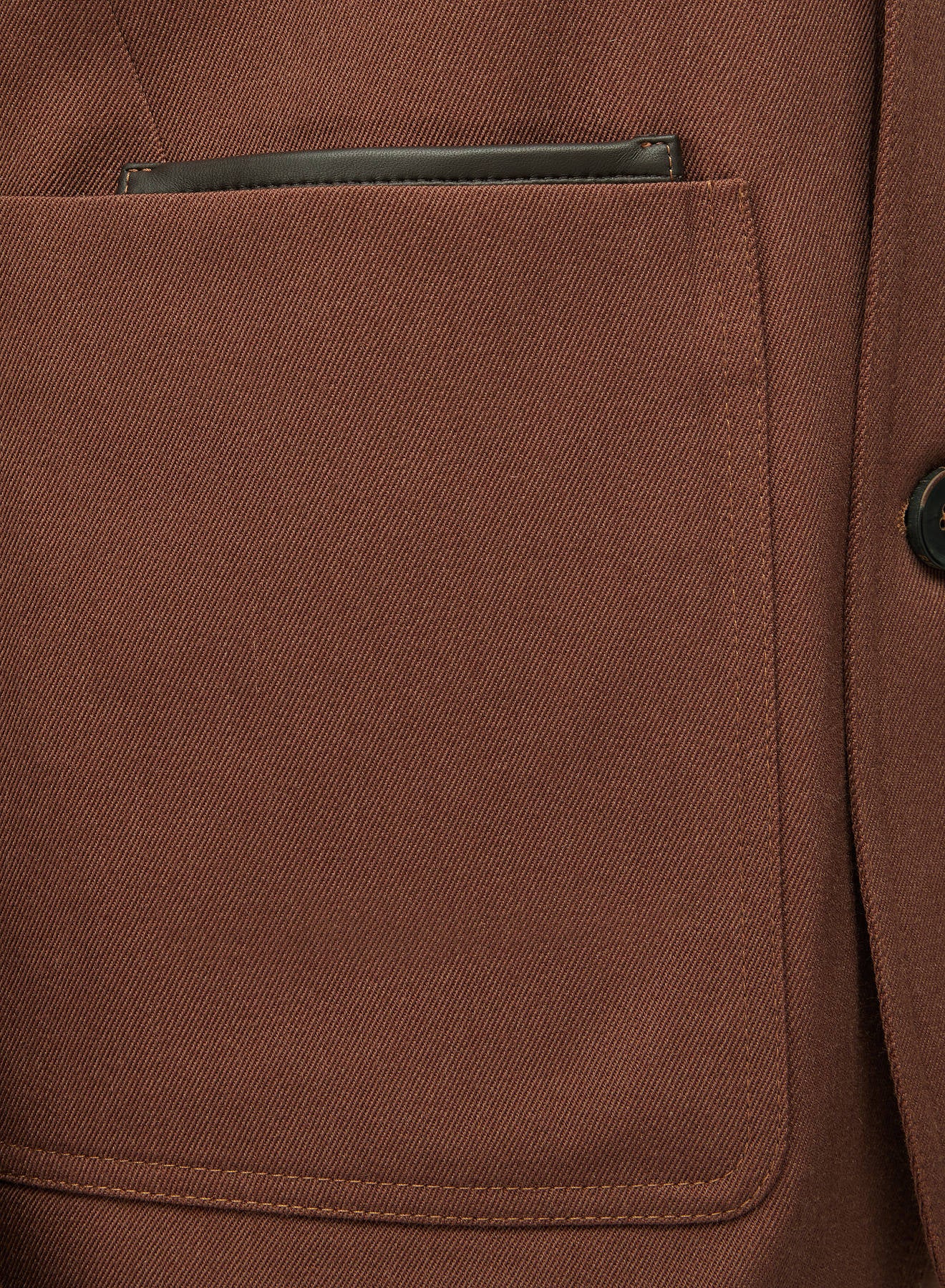 Retori Denim Single Breasted Blazer Clay - Ready To Wear - Luxury Coats & Jackets for Men - Detail