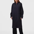 Retori Packable Trench Dark Blue - Ready To Wear - Luxury Trench Coats for Men and Women - Front Woman