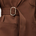 Retori Denim Belt Jacket Clay - Ready To Wear - Luxury Coats & Jackets for Women - Detail