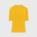 Retori Light Cashmere Tshirt With Chain Detail Yellow - Knitwear - Luxury T-Shirts for Women
