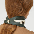 Retori Color Block Bandana Scarf Musk And Green - Accessories - Luxury Scarves & Shawls for Women