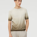 Retori Degradé Tshirt Natural - Pure Silk - Ready To Wear - Luxury T-Shirts for Men