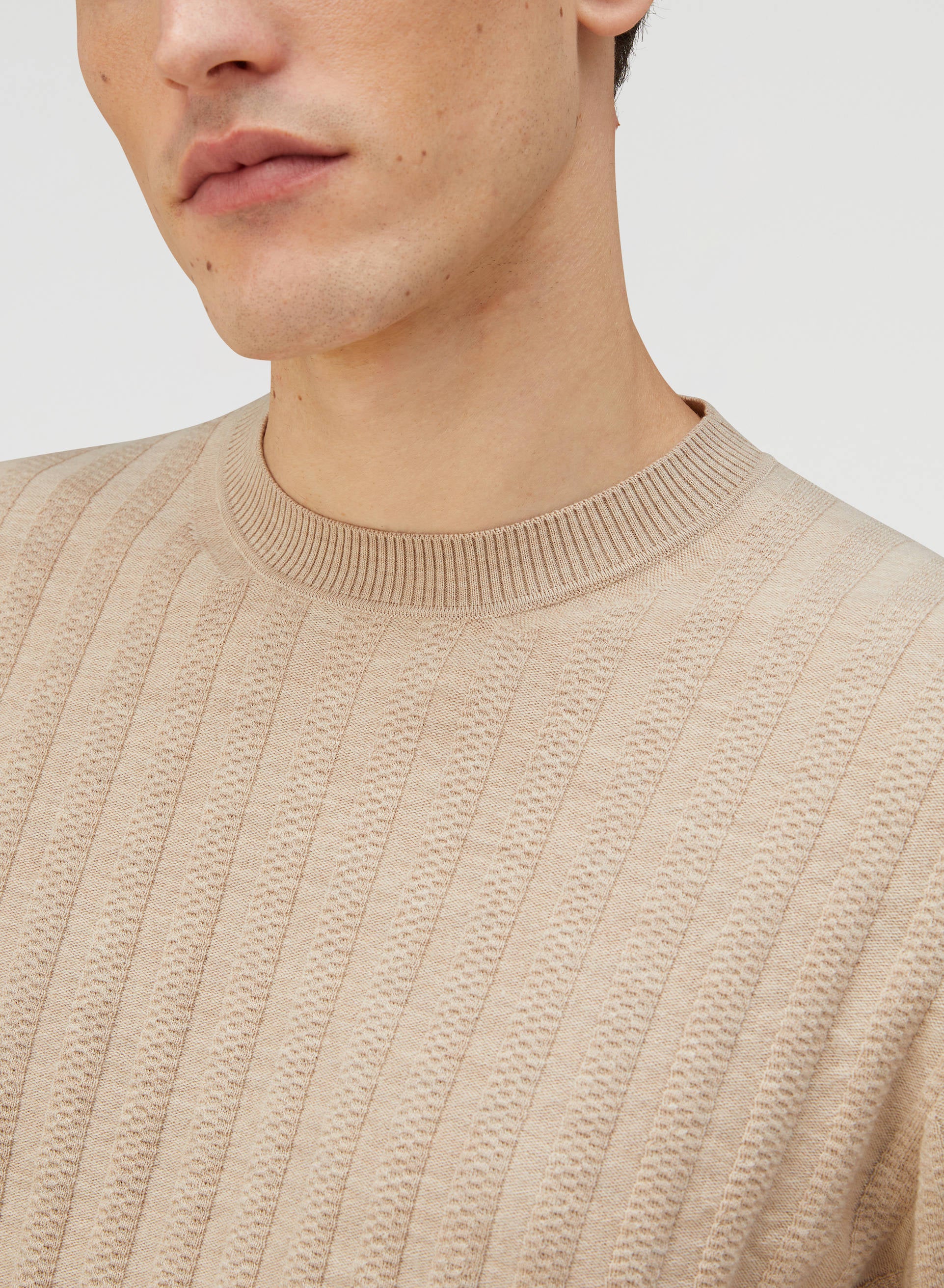 Retori Mini Cable Tshirt Natural - Ready To Wear - Luxury T-Shirts for Men