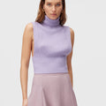 Retori Ribbed Top Iris - Knitwear - Luxury Sweaters for Women - Front