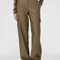 Retori Embroidered Cargo Pants Green - Ready To Wear - Luxury Cargo Pants for Women