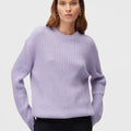 Retori Ribbed Crewneck Iris - Knitwear - Luxury Sweaters for Men and Women - Front Woman