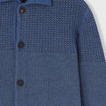 Retori Knitted Overshirt Avio - Ready To Wear - Luxury Overshirts for Men