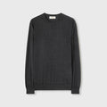 Retori Side Argyle Detail Crewneck Anthracite - Knitwear - Luxury Sweaters for Men and Women