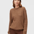 Retori Ribbed Crewneck Clay - Knitwear - Luxury Sweaters for Men and Women - Front Woman