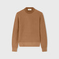 Retori Jacquard Crewneck Camel - Ready To Wear - Luxury Sweaters for Women