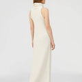 Retori Jacquard Sleeveless Maxi Collar Long Dress Ivory - Ready To Wear - Luxury Dresses for Women