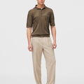 Retori Relaxed Pants Natural - Ready To Wear - Luxury Trousers for Men - Full Model