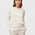 Retori Argyle Regular Crewneck Butter - Knitwear - Luxury Sweaters for Women - Front