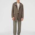 Retori Water Repellent Embroidered Natural Fiber Parka Beige - Ready To Wear - Luxury Parkas for Men