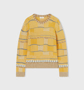 Retori Opposites Dance Crewneck Yellow And Camel - Ready To Wear - Luxury Sweaters for Men