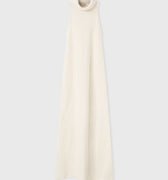 Retori Jacquard Sleeveless Maxi Collar Long Dress Ivory - Ready To Wear - Luxury Dresses for Women