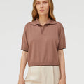 Retori Relaxed Polo Mauve - Ready To Wear - Luxury Polos for Women