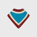 Retori Color Block Bandana Scarf Burgundy And Turquoise - Accessories - Luxury Scarves & Shawls for Women