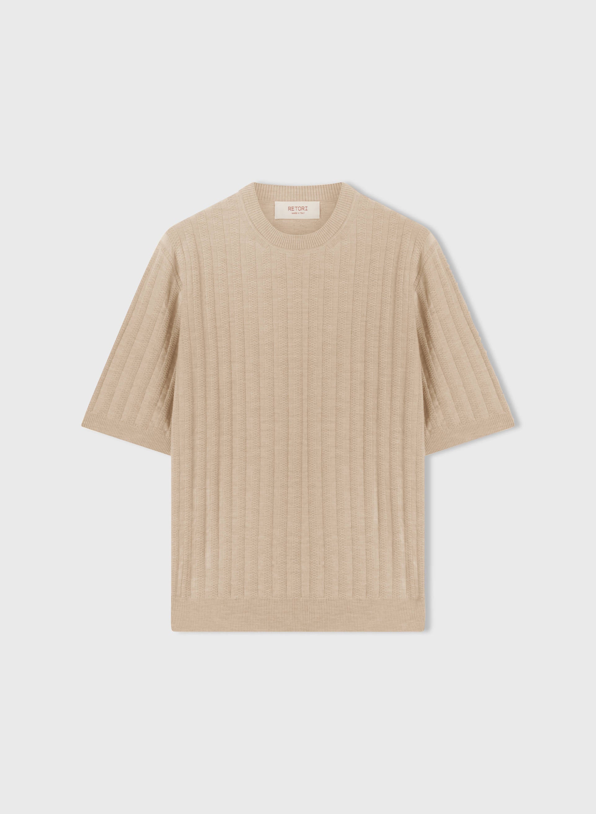 Retori Mini Cable Tshirt Natural - Ready To Wear - Luxury T-Shirts for Men