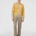 Retori Opposites Dance Crewneck Yellow And Camel - Ready To Wear - Luxury Sweaters for Men