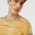 Retori Opposites Dance Crewneck Yellow And Camel - Ready To Wear - Luxury Sweaters for Men