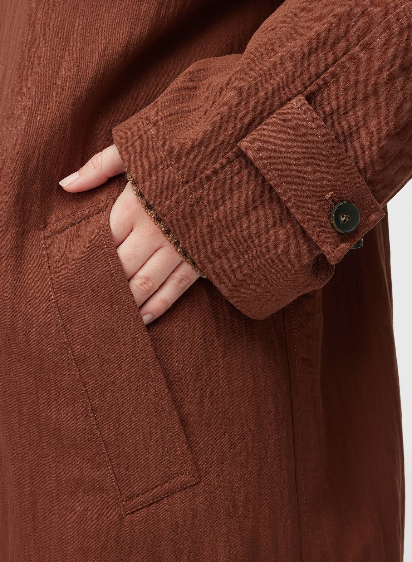 Retori Packable Trench Clay - Ready To Wear - Luxury Trench Coats for Men - Detail Pocket