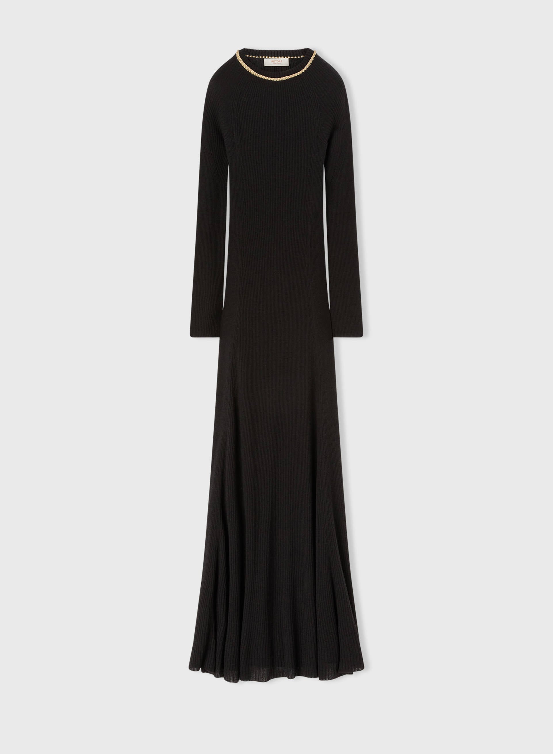 Retori Chain Dress in Cashmere | Luxury Dresses Made in Italy Retori Chain Dress in Cashmere | Luxury Dresses Made in Italy