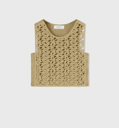 Retori Iconic Knot Cropped Top Gold - Ready To Wear - Luxury Crop Tops for Women
