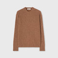 Retori Ribbed Crewneck Clay - Knitwear - Luxury Sweaters for Men and Women