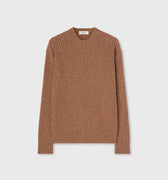 Retori Ribbed Crewneck Clay - Knitwear - Luxury Sweaters for Men and Women