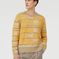 Retori Opposites Dance Crewneck Yellow And Camel - Ready To Wear - Luxury Sweaters for Men