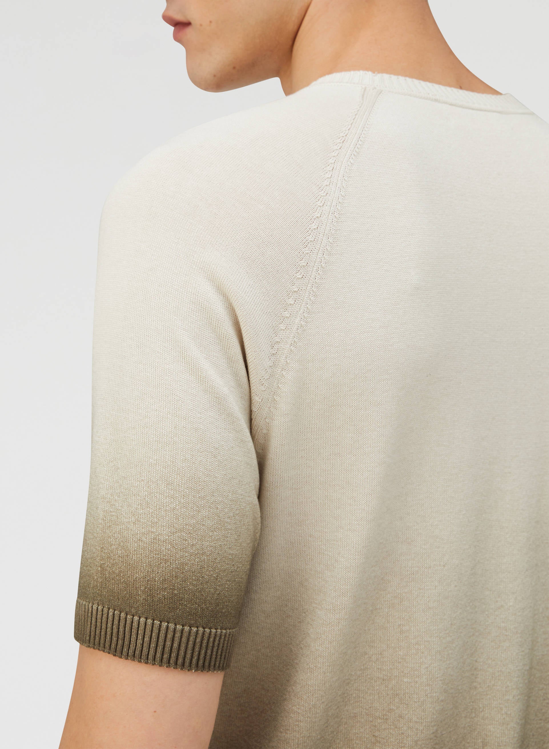 Retori Degradé Tshirt Natural - Pure Silk - Ready To Wear - Luxury T-Shirts for Men