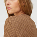 Retori Jacquard Crewneck Camel - Ready To Wear - Luxury Sweaters for Women