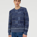 Retori Opposites Dance Crewneck Navy And Grey - Ready To Wear - Luxury Sweaters for Men