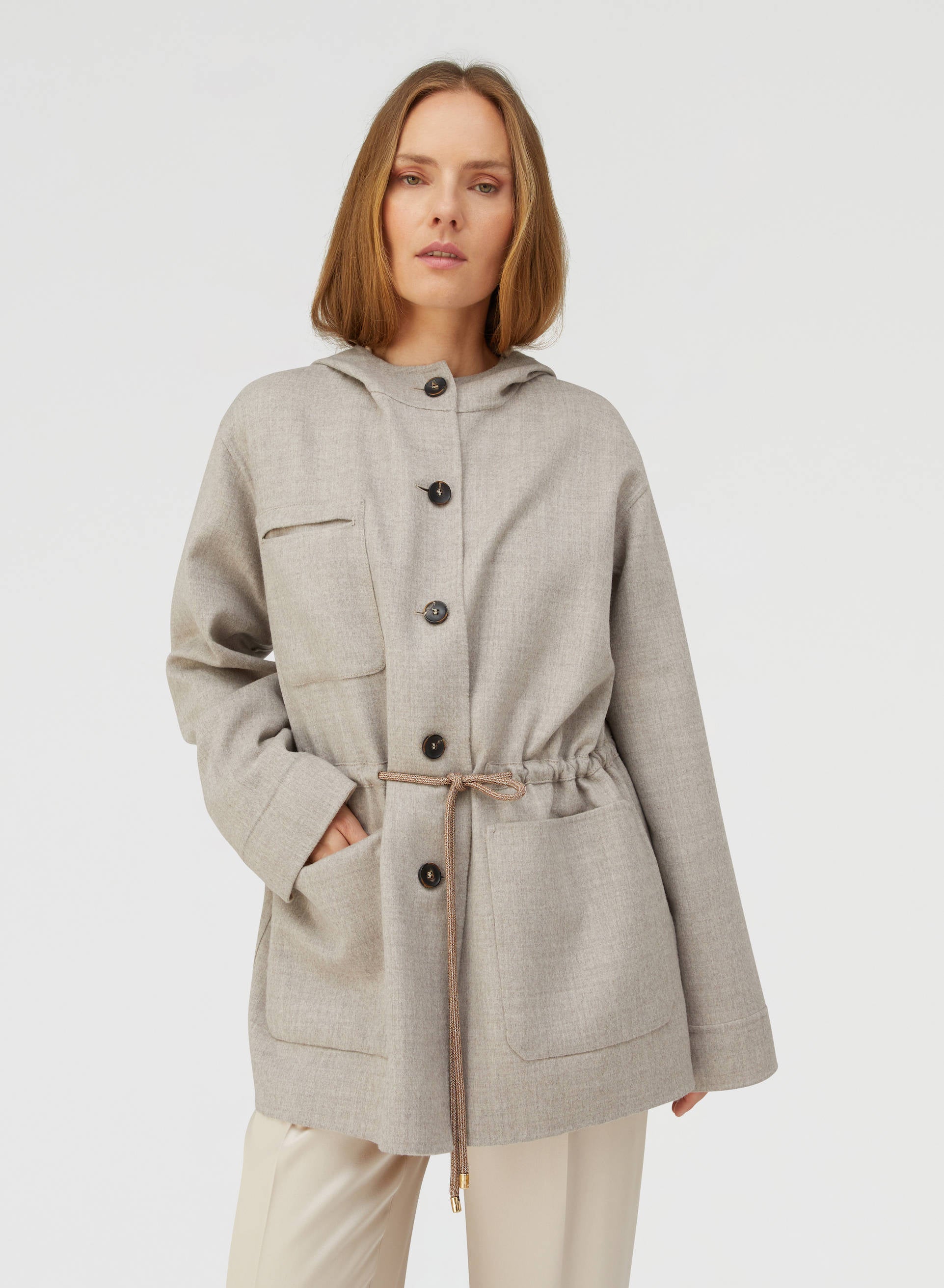 Retori Rope Reversible Parka Ivory And Natural - Ready To Wear - Luxury Parkas for Women