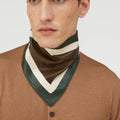 Retori Color Block Bandana Scarf Musk And Green - Accessories - Luxury Scarves & Shawls for Men