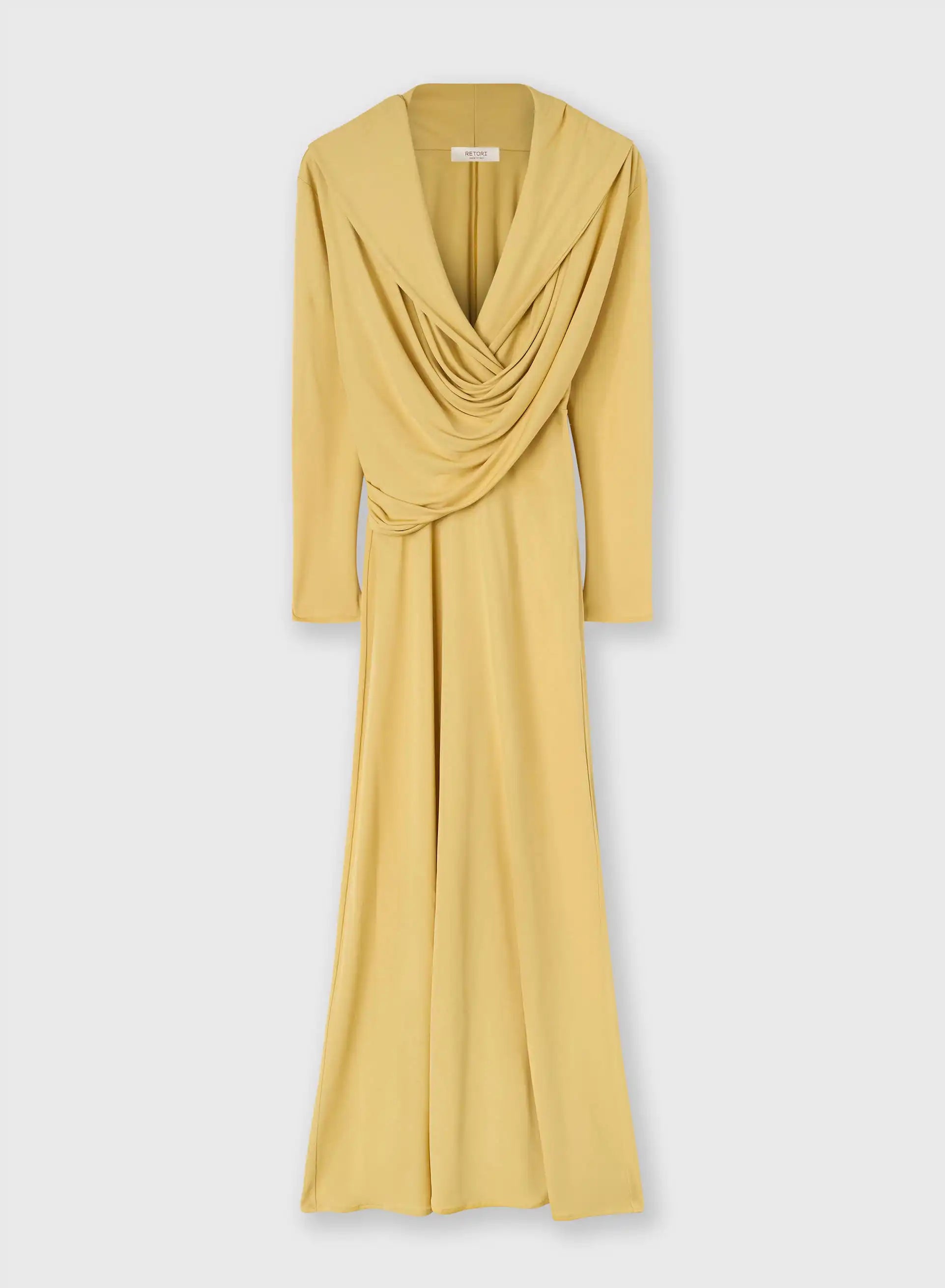 JERSEY LONG DRESS WITH HOODIE